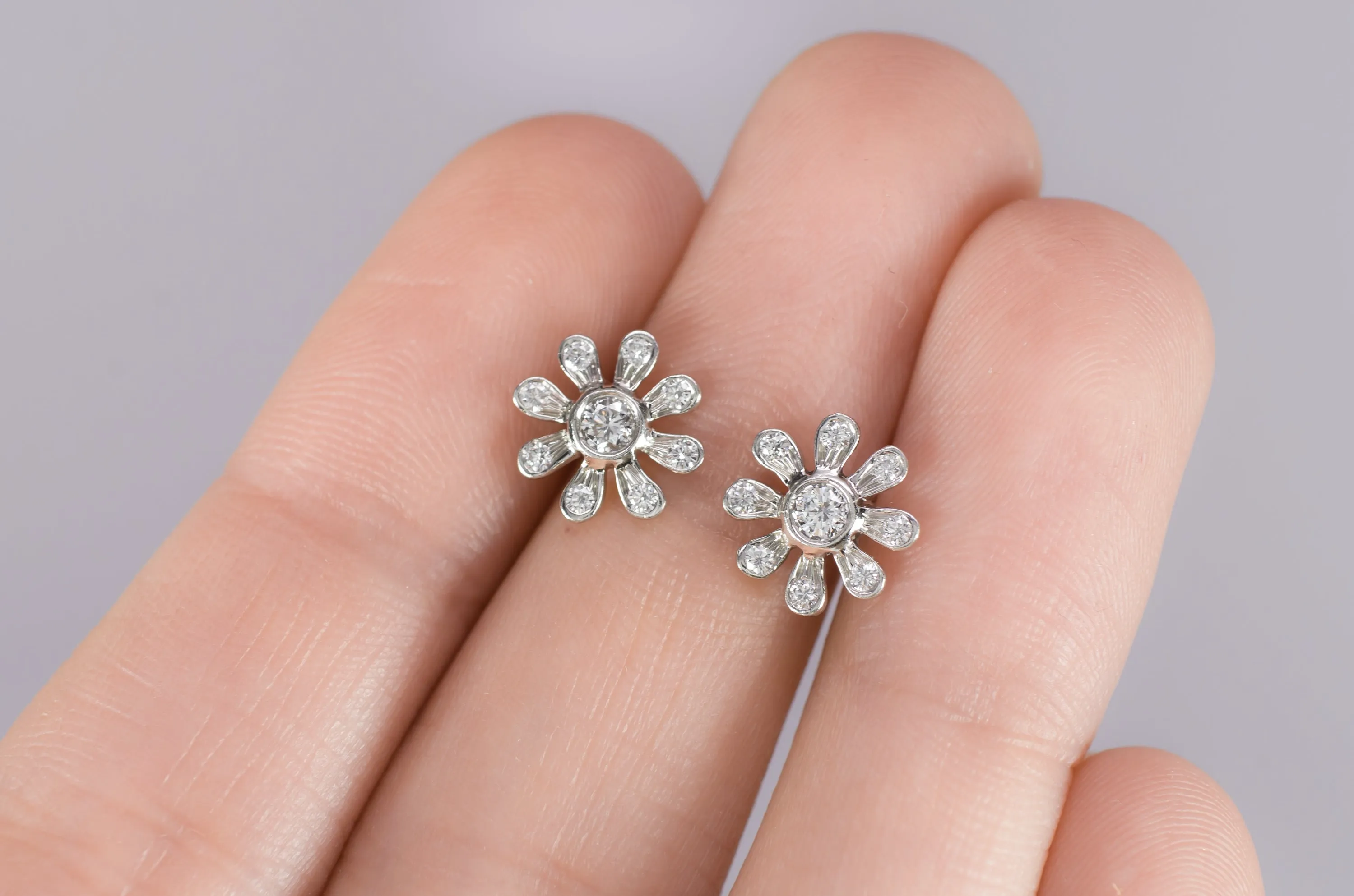 TIFFANY PALOMA PICASSO  DIAMOND EARRINGS