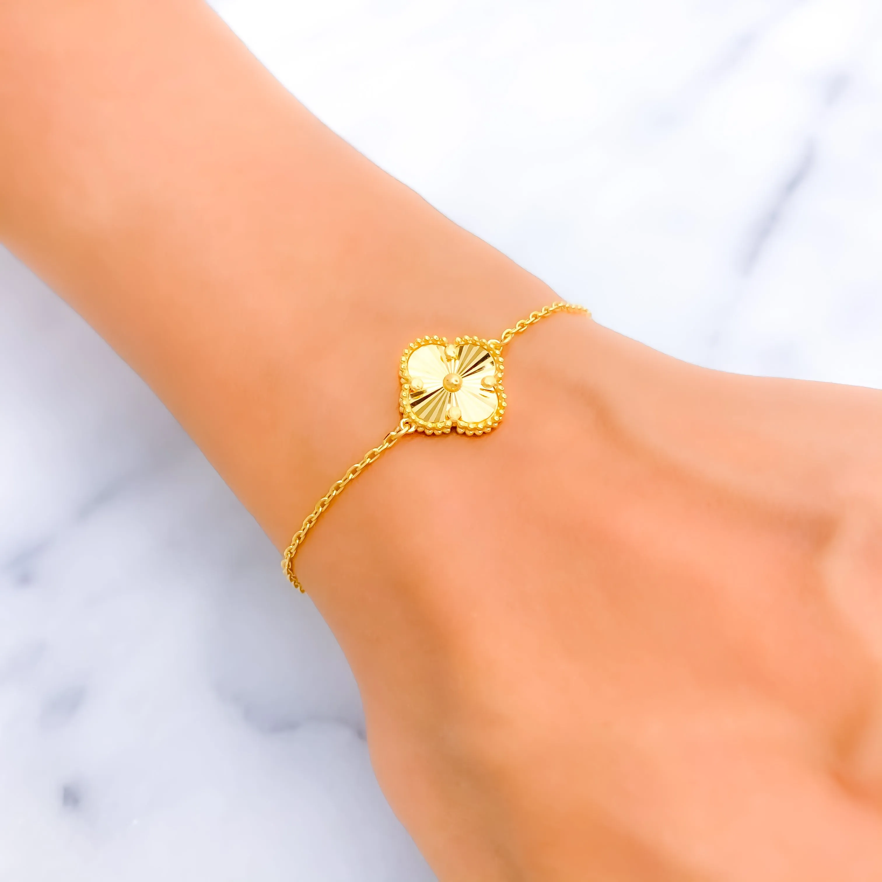 Timeless Charming 21k Gold Bracelet