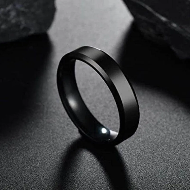 Titanium Steel Men's Wedding Black, Silver & Gold Wedding Bands