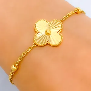 Trendy Ethereal 21k Gold Bracelet