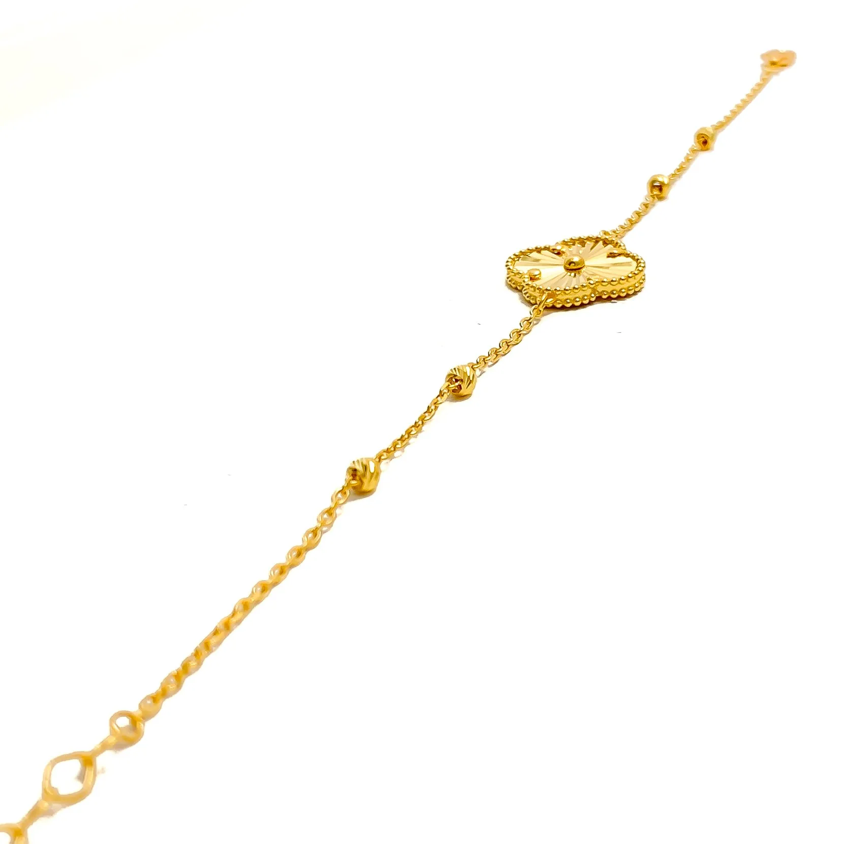 Trendy Ethereal 21k Gold Bracelet