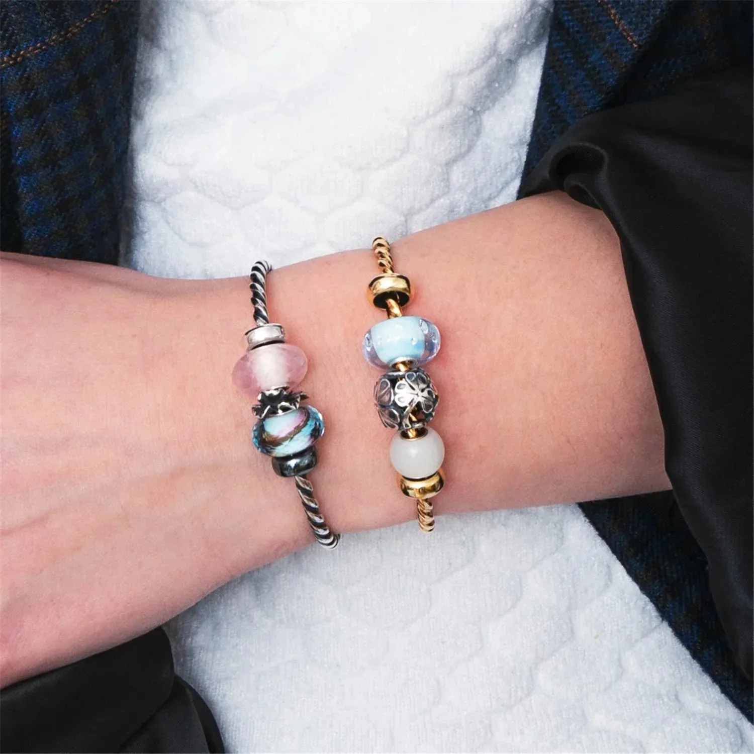 Trollbeads - Oxideraðir Silfurstopparar (2 stk)