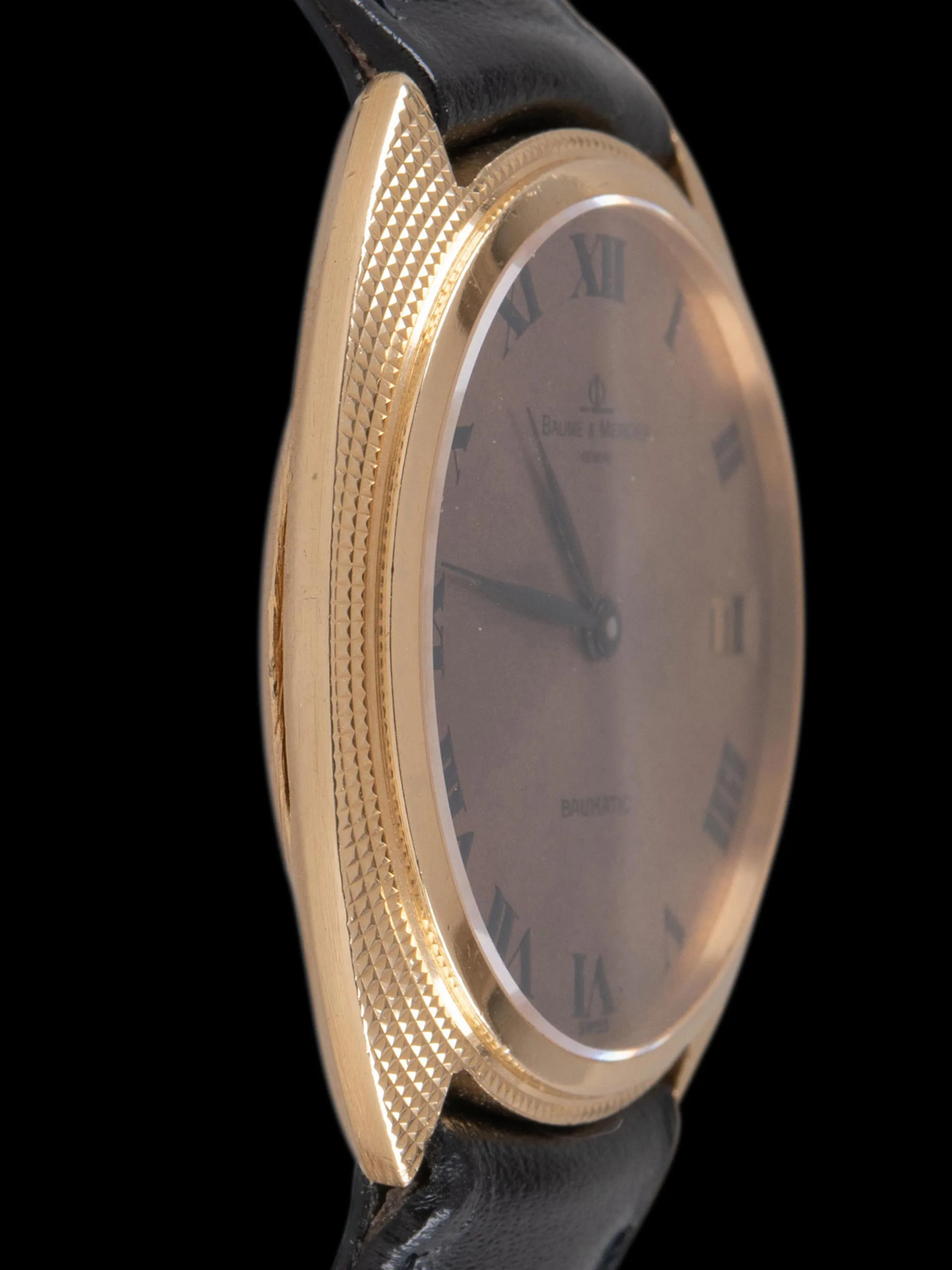 Tropical 1970s Baume & Mercier Baumatic 18K YG (Ref. 35115)
