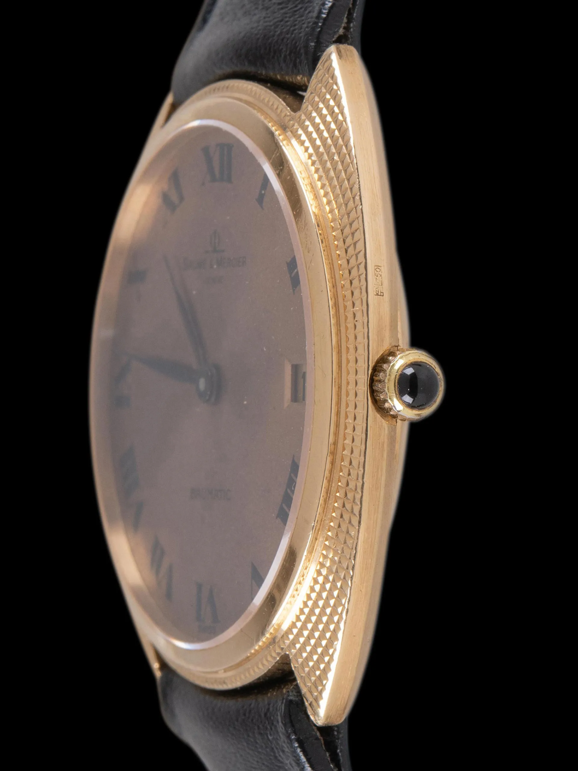 Tropical 1970s Baume & Mercier Baumatic 18K YG (Ref. 35115)