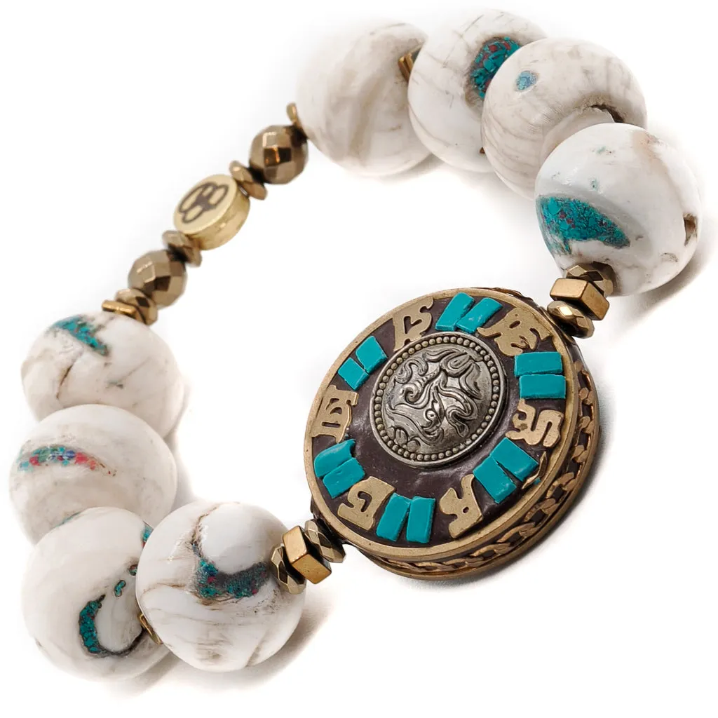 True Love Nepal Beaded Mantra Bracelet
