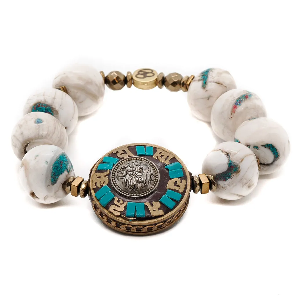 True Love Nepal Beaded Mantra Bracelet