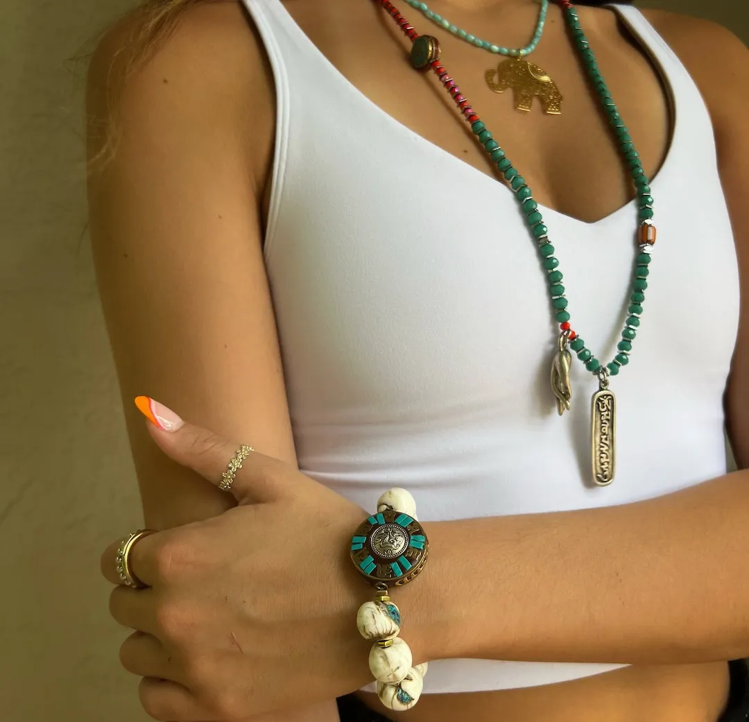 True Love Nepal Beaded Mantra Bracelet