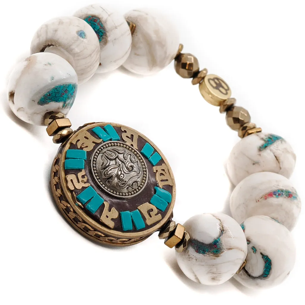 True Love Nepal Beaded Mantra Bracelet