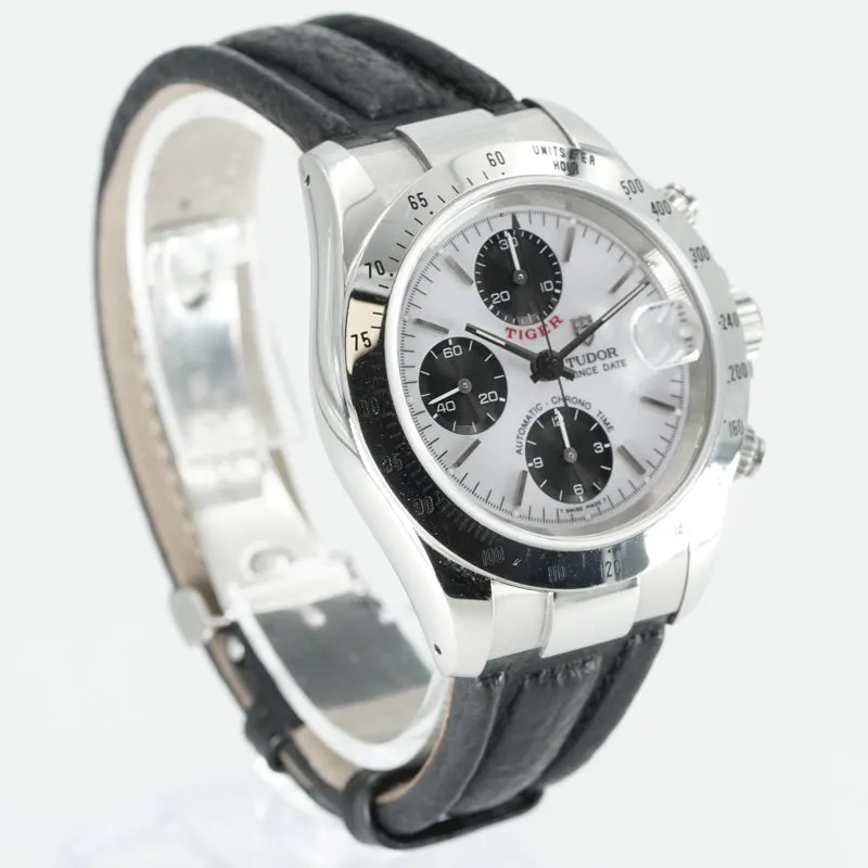 Tudor Prince Date "Tiger Woods" Chronograph 79260 in Steel on Strap