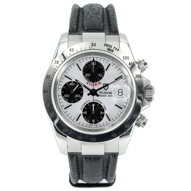 Tudor Prince Date "Tiger Woods" Chronograph 79260 in Steel on Strap