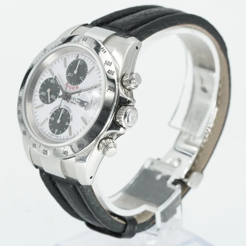Tudor Prince Date "Tiger Woods" Chronograph 79260 in Steel on Strap