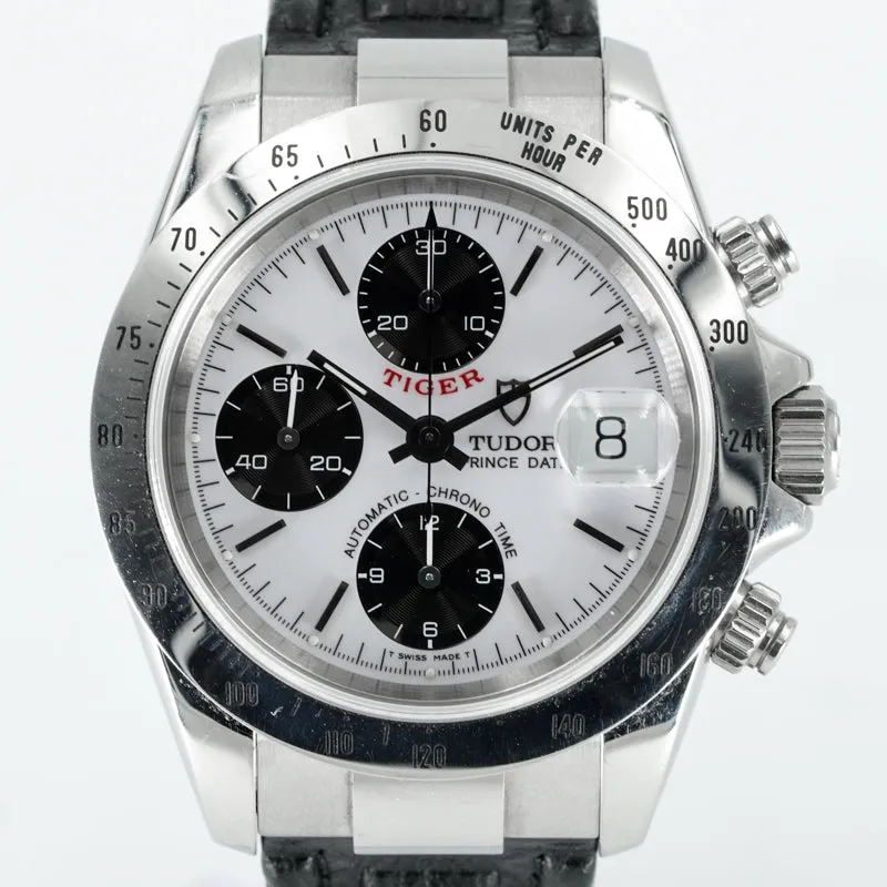 Tudor Prince Date "Tiger Woods" Chronograph 79260 in Steel on Strap