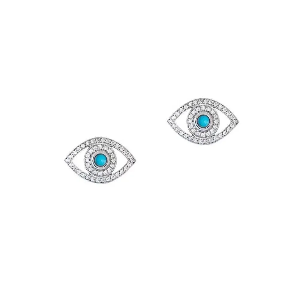 Turquoise Eyeland Studs