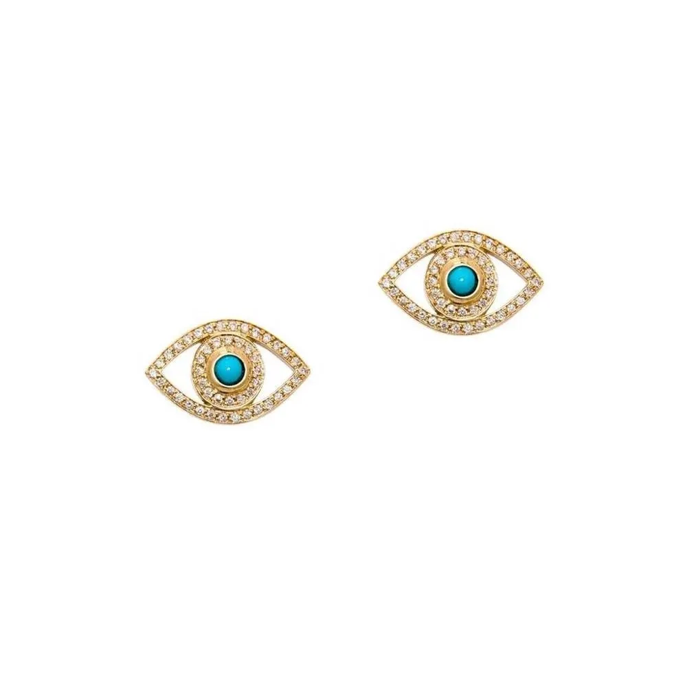 Turquoise Eyeland Studs