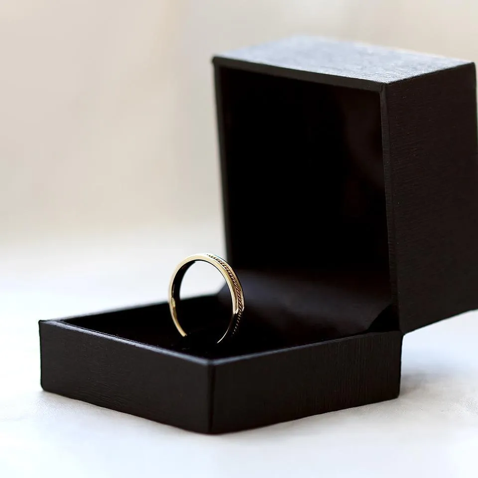 Twist- male wedding bands