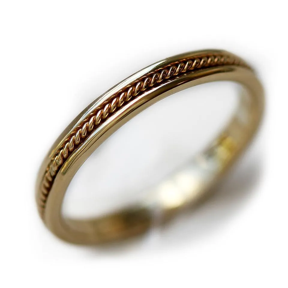 Twist- male wedding bands