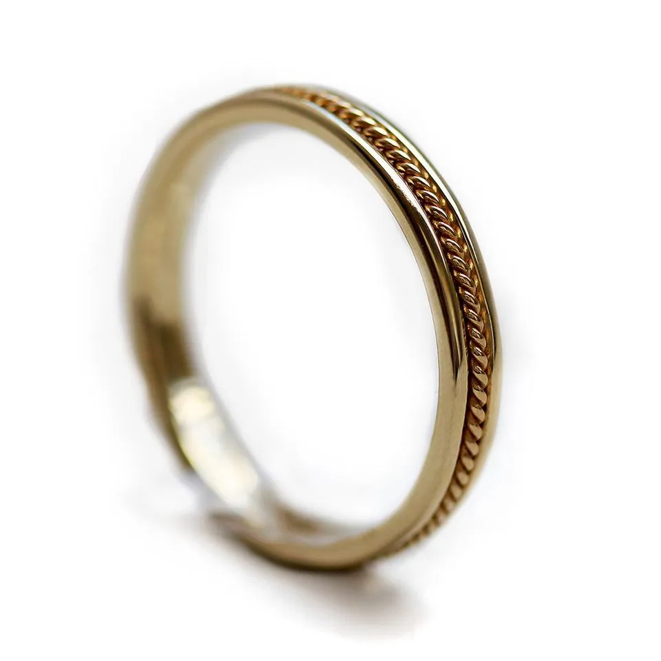 Twist- male wedding bands