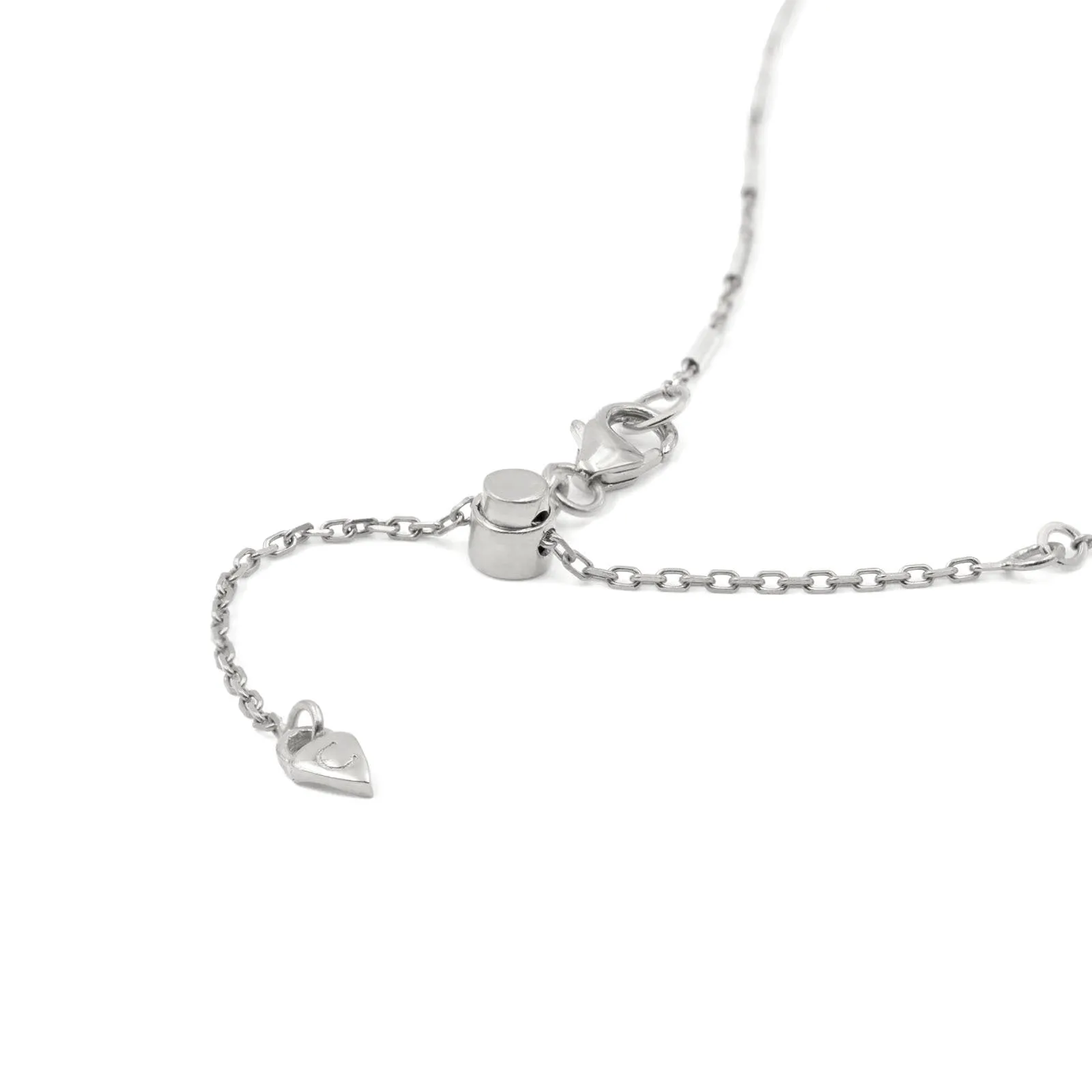 Two-Tone Trillion Charm Necklace