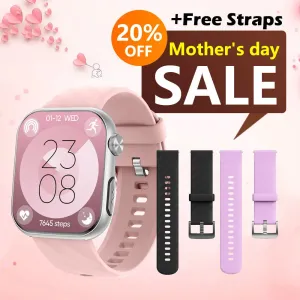 Upgrade FitVII® GT5 PRO MAX Smartwatch with HR BP BG ECG SPO2 TEMP  Stress monitoring   Free Strap Gift🎁