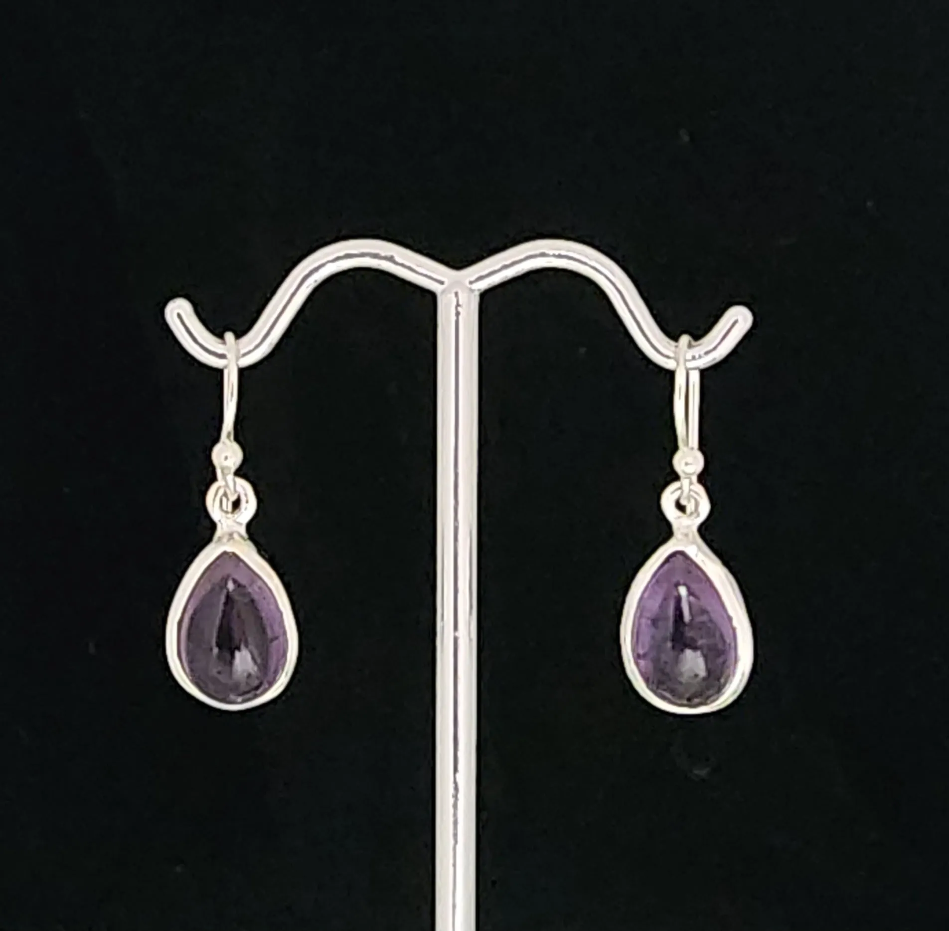 Vibrant Amethyst Drop Earrings
