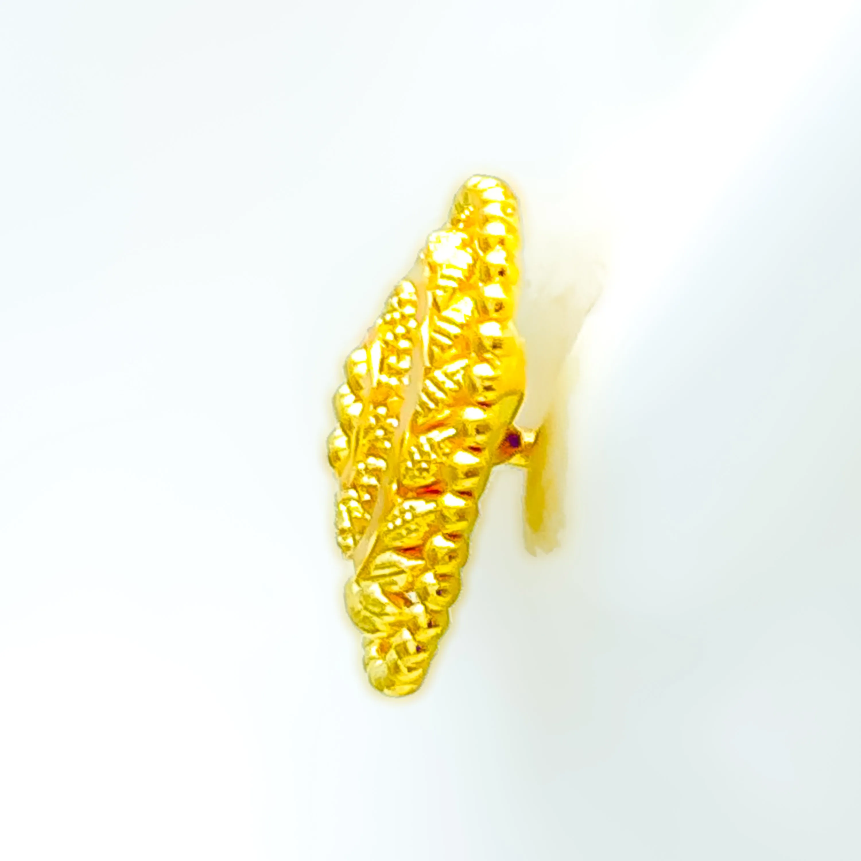 Vibrant Ethereal 22k Gold Earrings