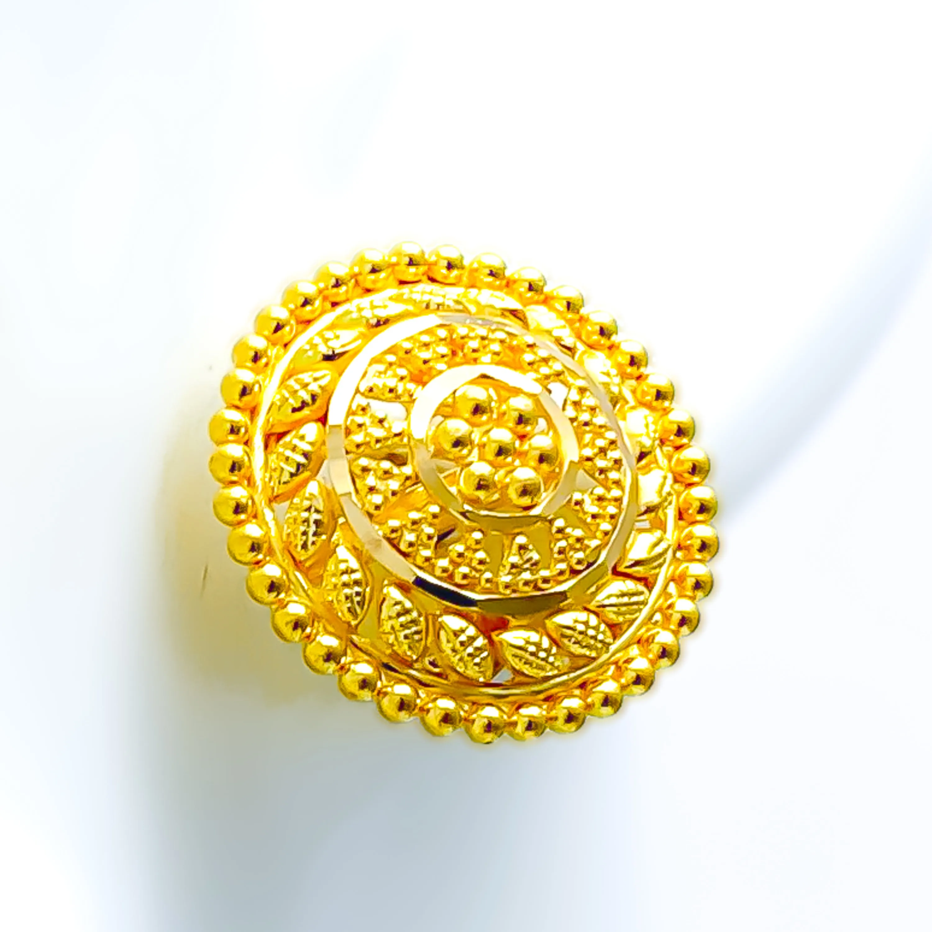 Vibrant Ethereal 22k Gold Earrings
