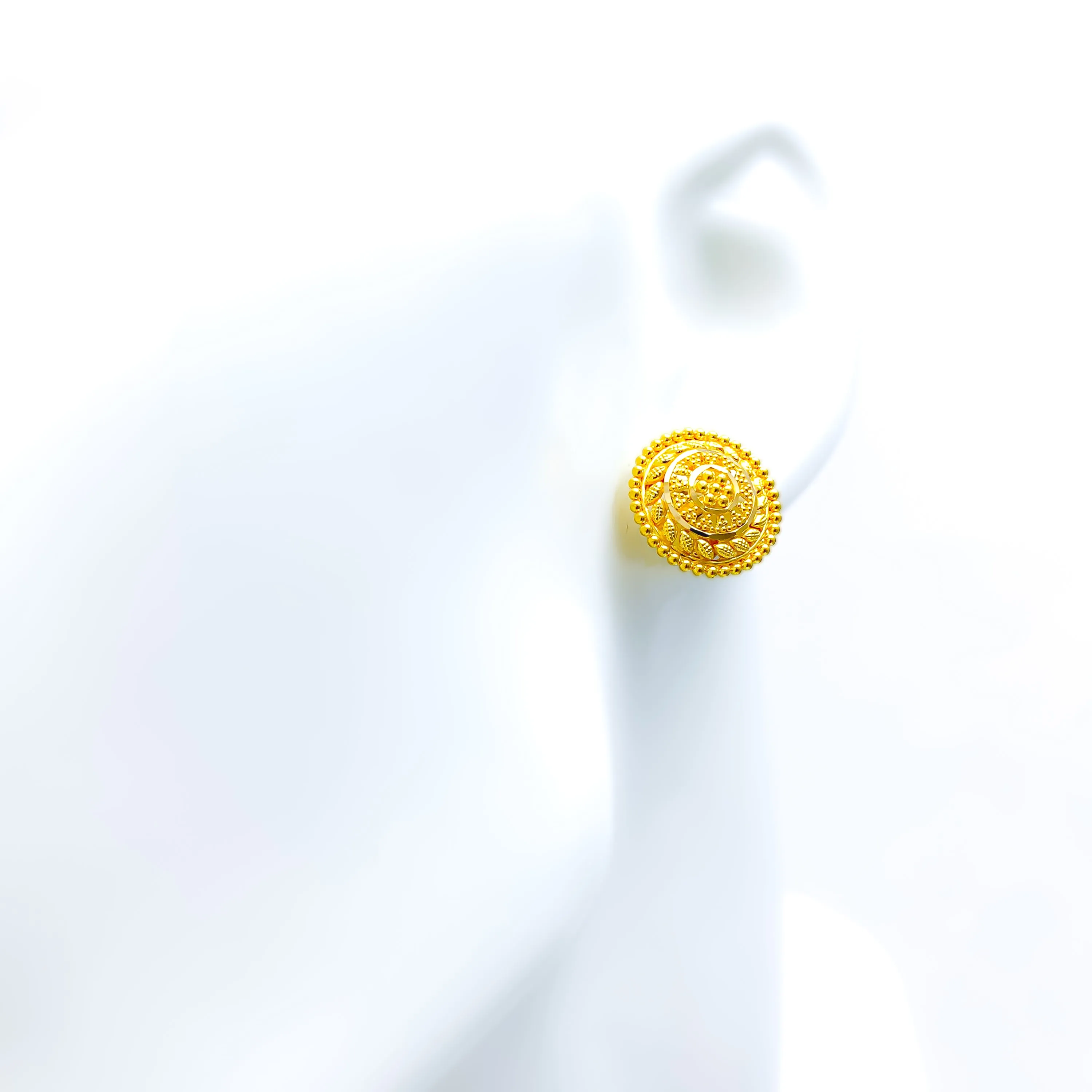 Vibrant Ethereal 22k Gold Earrings
