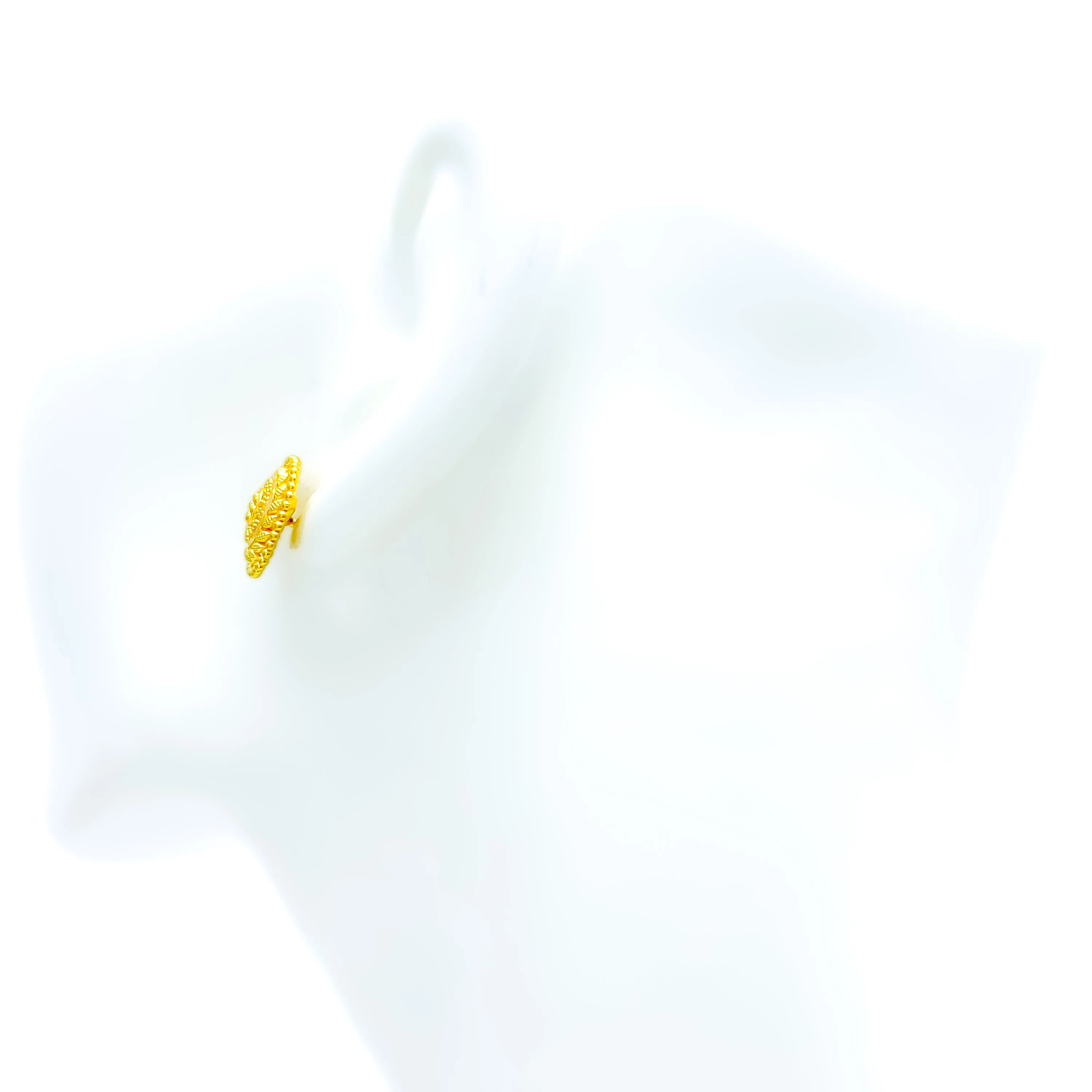 Vibrant Ethereal 22k Gold Earrings
