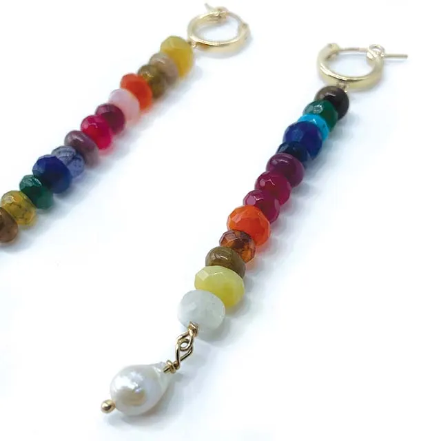 Vibrant Frequency Gemstone Earrings