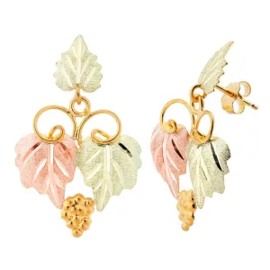 Vibrant Grapes - Black Hills Gold Earrings