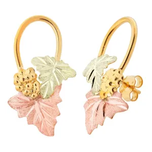 Vibrant Grapes III - Black Hills Gold Earrings