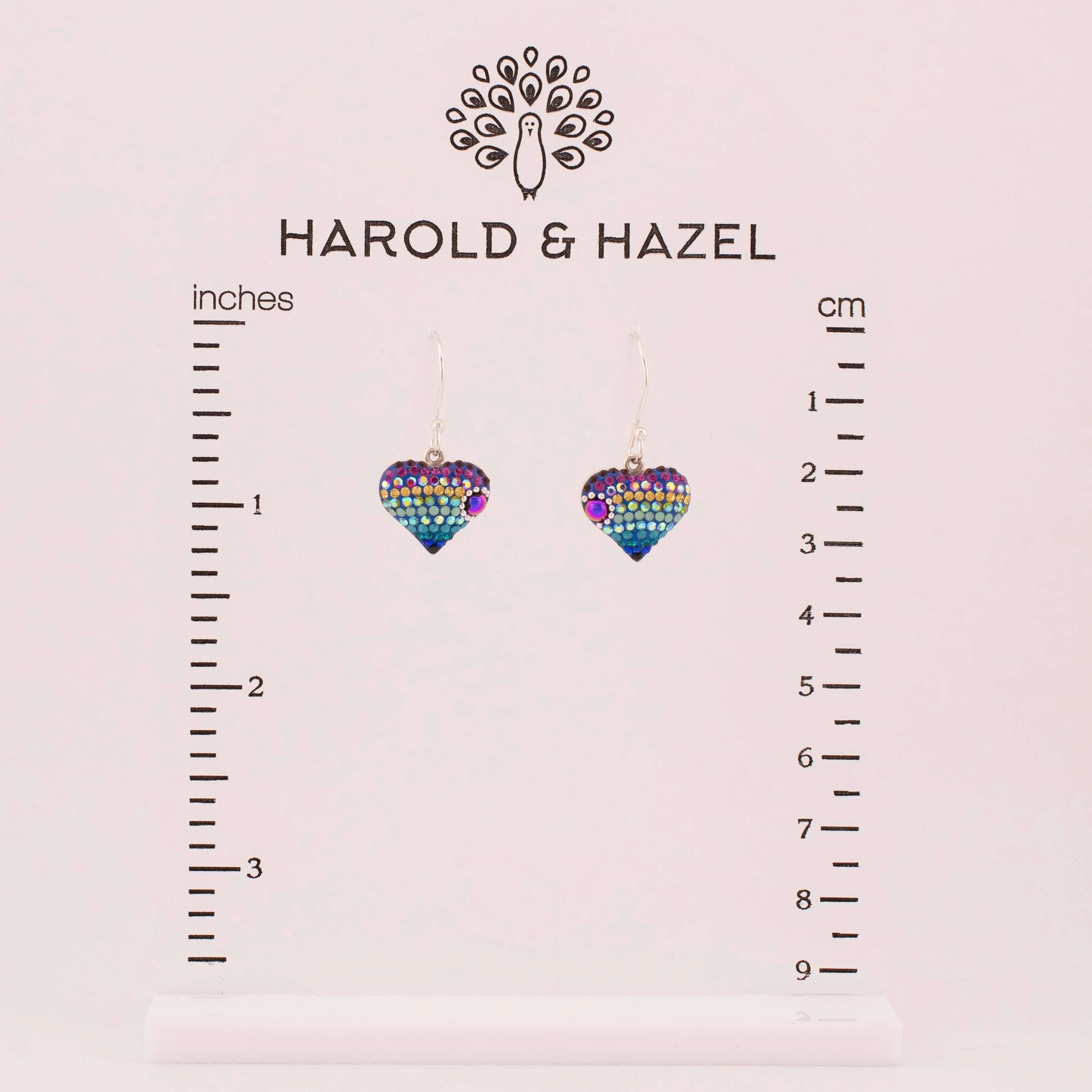 Vibrant Heart Earrings (Aurora)