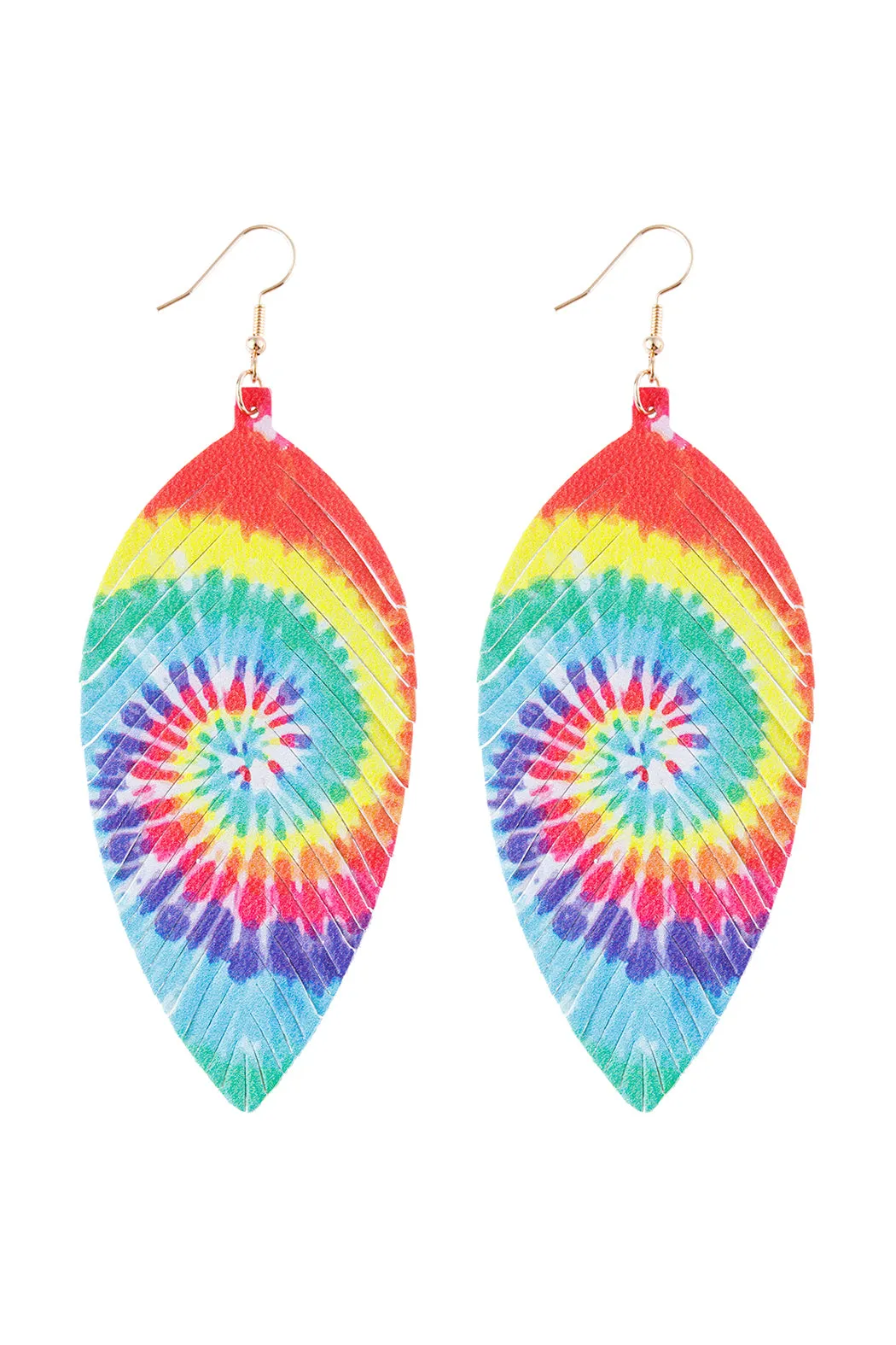 VIBRANT LEATHER DROP EARRINGS