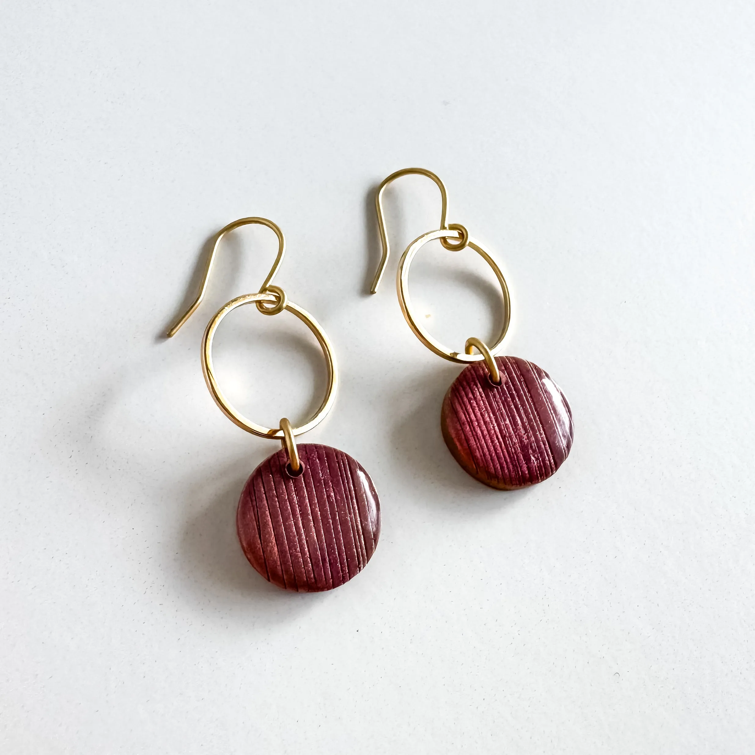 Vibrant Pink Clay Statement Earrings