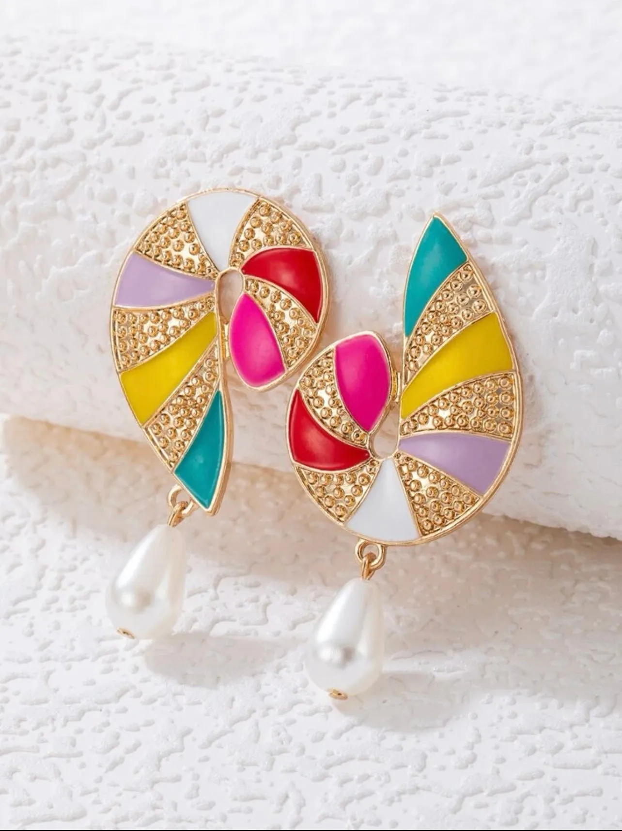 Vibrant Shell Earrings