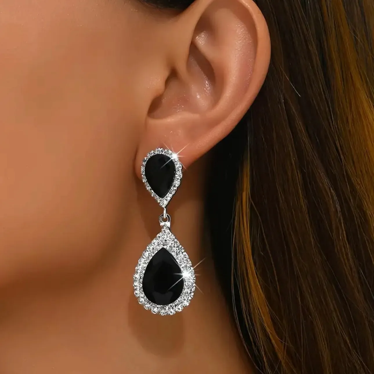 Vibrant Water Drop Earrings