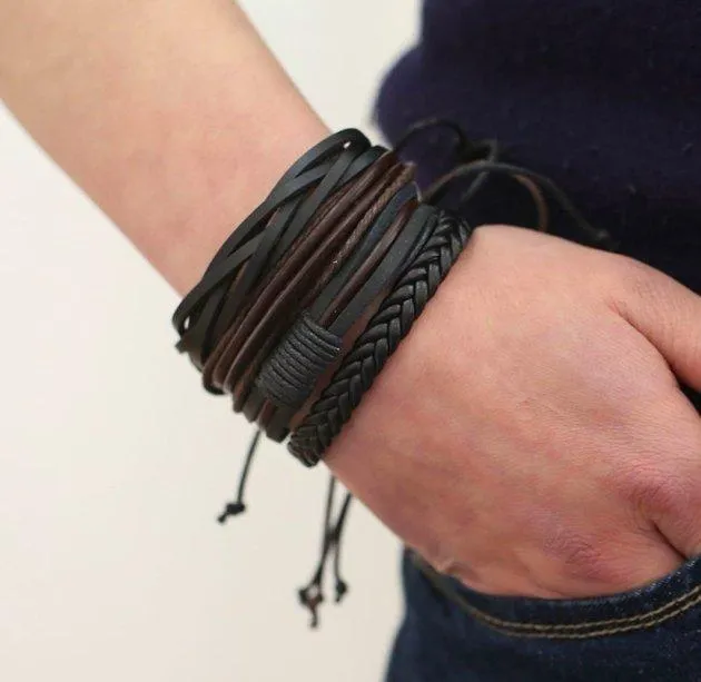 Viking Leather Wristband