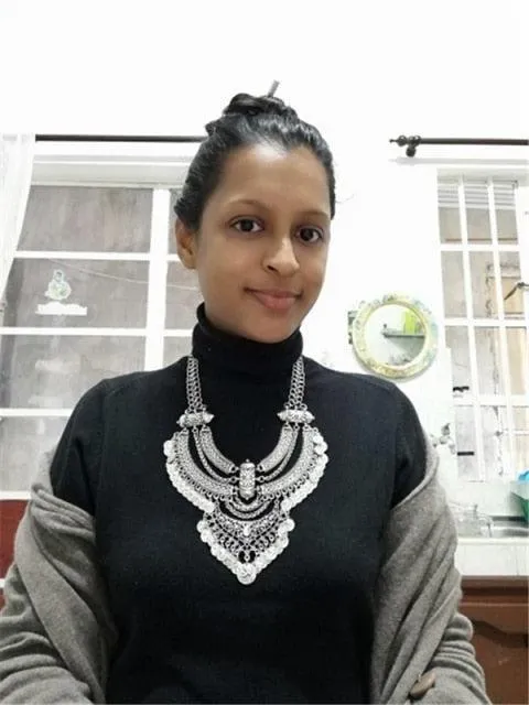 Vintage Bohemian Ethnic Maxi Statement Necklace