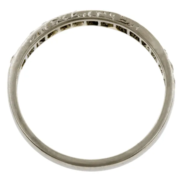 Vintage Diamond Wedding Band