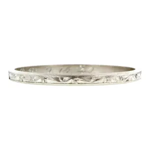 Vintage Patterned Wedding Band