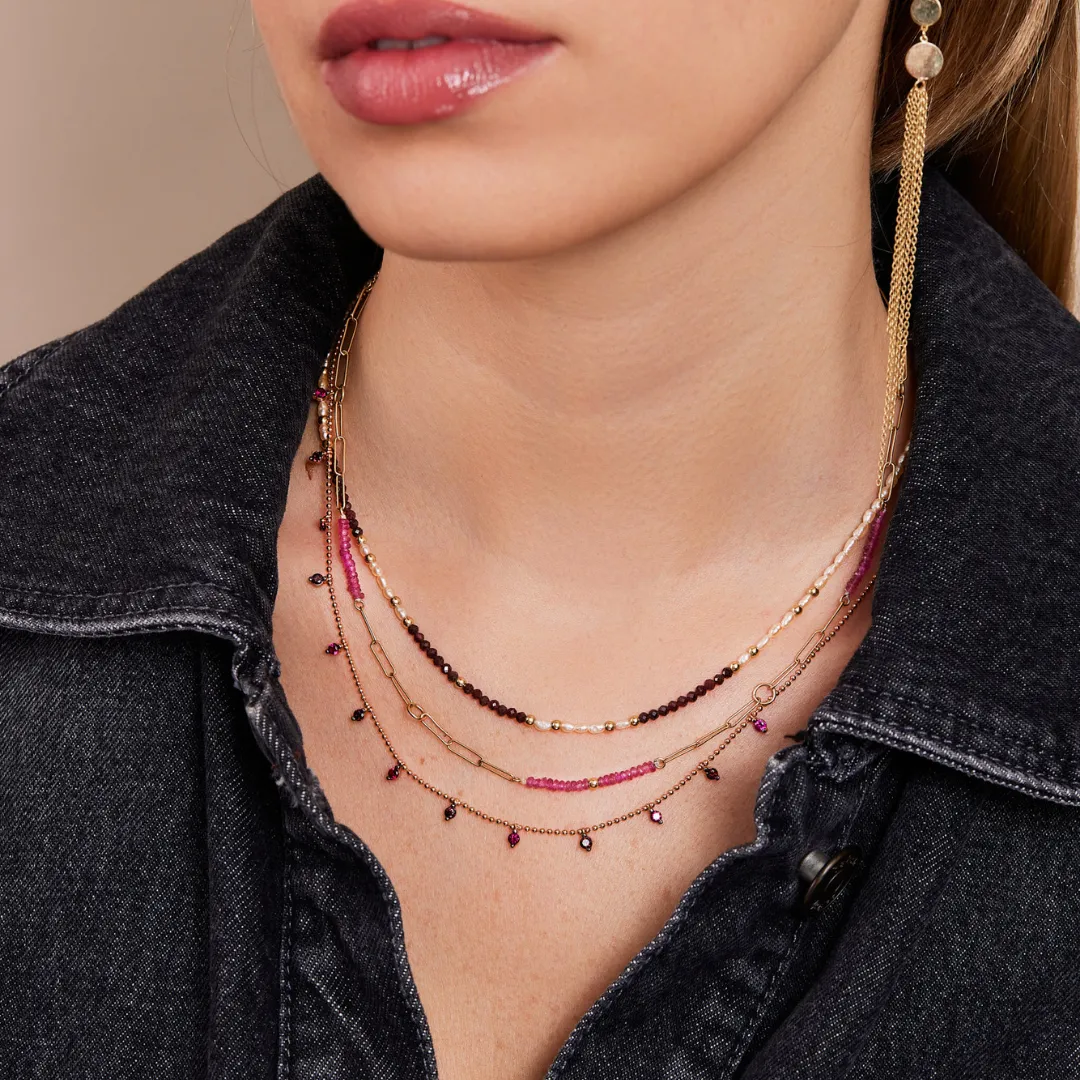 Vintage Semi Precious Stone Necklace