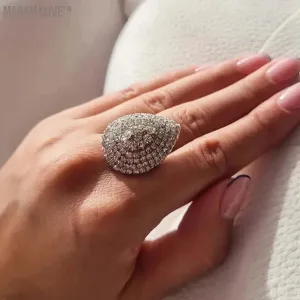 Water Drop Rings Adjuster Luxury Designer  Personalized Fashionable Daily Women's Jewelry High Quality Gifts