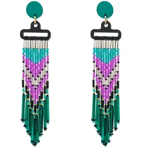WATERFALL EARRINGS | AQUA