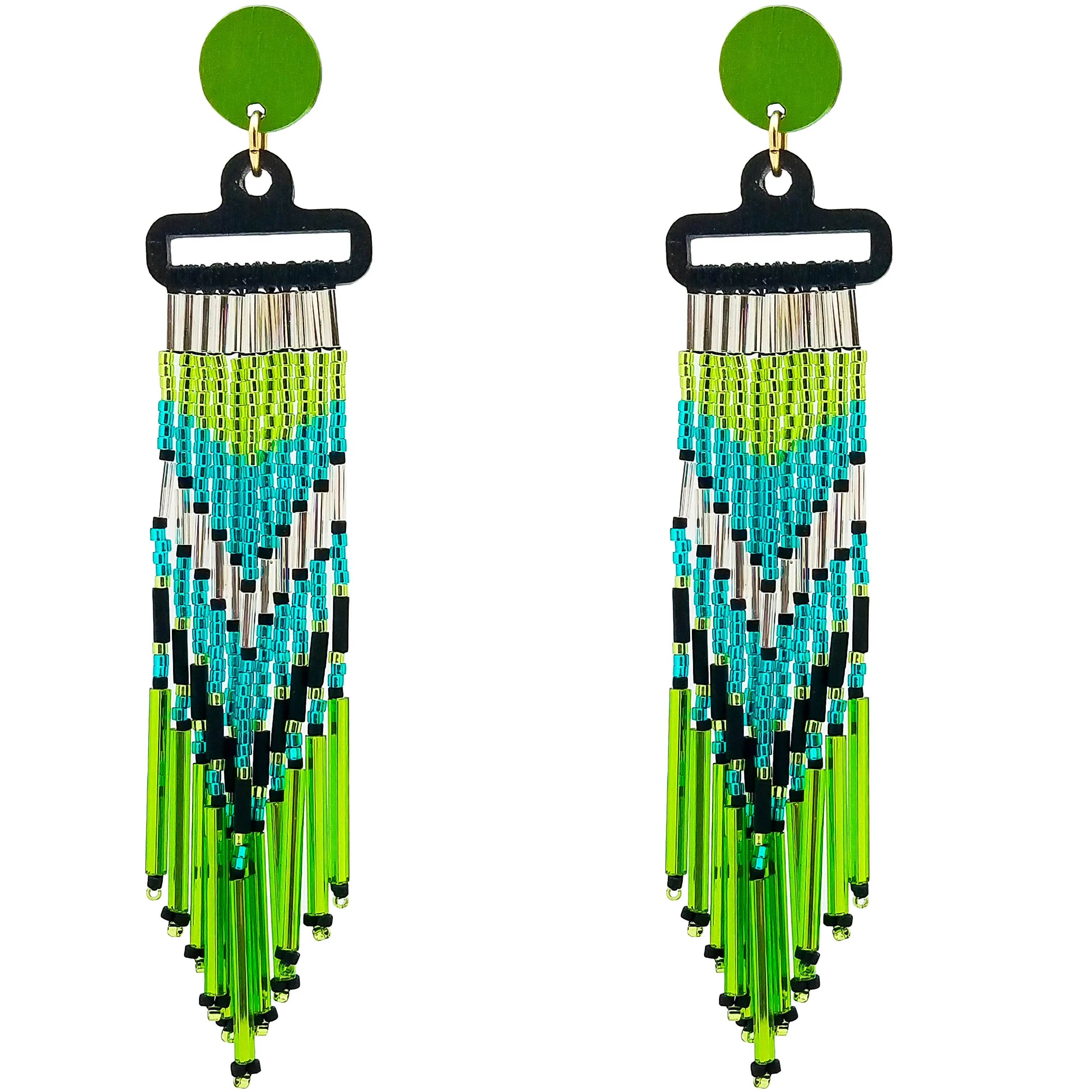 WATERFALL EARRINGS | LIME