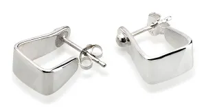Western Stirrup Earrings, Sterling Silver
