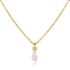 White enamel Figa Hand