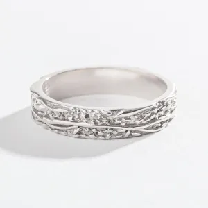 WIDE MATRIX BAND | SILVER