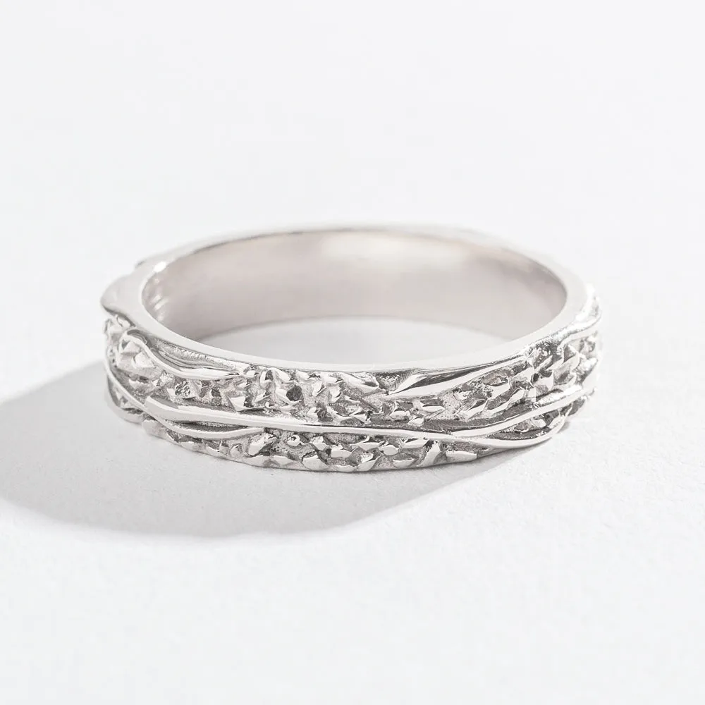 WIDE MATRIX BAND | SILVER