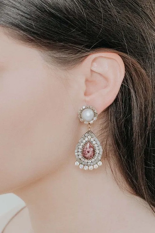 Wine Drop Earring
