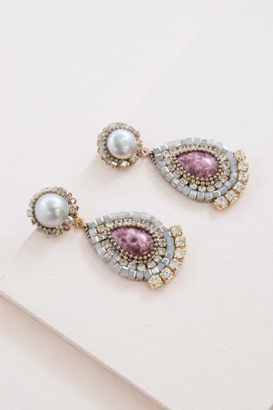 Wine Drop Earring